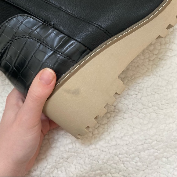 Dolce Vita Rielle Slip On Rancher Ankle Chelsea Boot black/tan Sz 9.5 - Picture 8 of 8